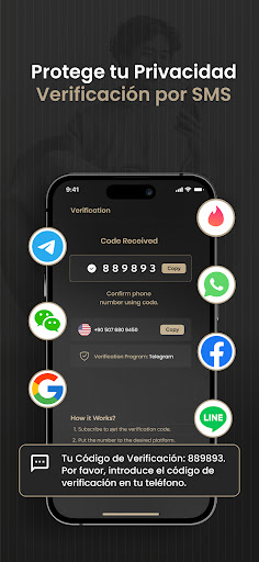Captura de pantalla de 2nd Line+ Segundo Numero, eSIM