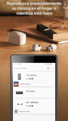 Captura de pantalla de Sony | Music Center