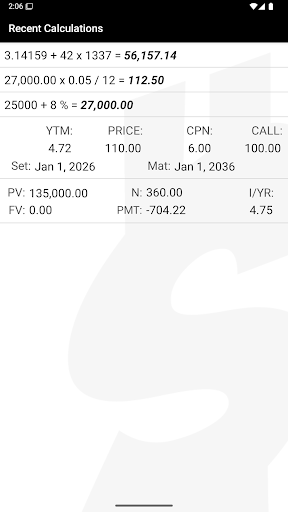 10bii Financial Calculator screenshot