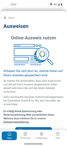 AusweisApp Bund screenshot