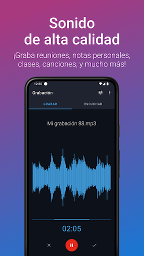 Captura de pantalla de Grabadora de Voz Fácil Pro