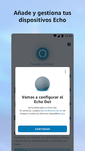 Captura de pantalla de Amazon Alexa