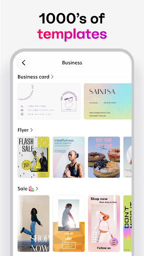 Bazaart AI Photo Editor Design screenshot