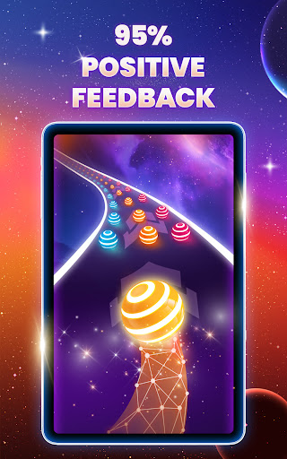 Captura de pantalla de Dancing Road Color Balls Match