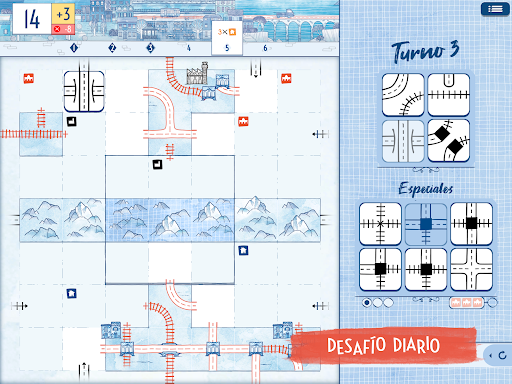 Captura de pantalla de Railroad Ink Challenge