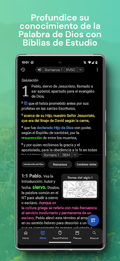 Captura de pantalla de Biblia para la Vida