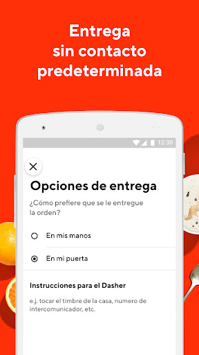 Captura de pantalla de DoorDash - Entrega de comida