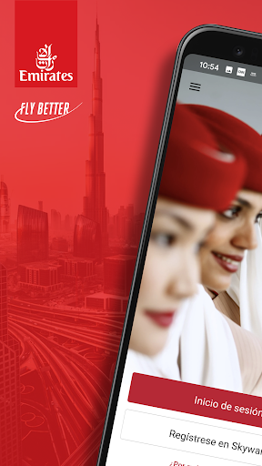 Captura de pantalla de Emirates