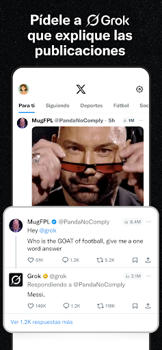 Captura de pantalla de X (Anteriormente Twitter)