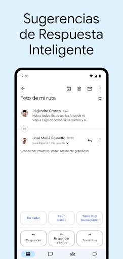 Captura de pantalla de Gmail