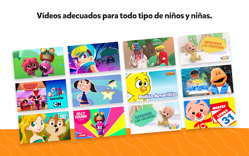 Captura de pantalla de YouTube Kids