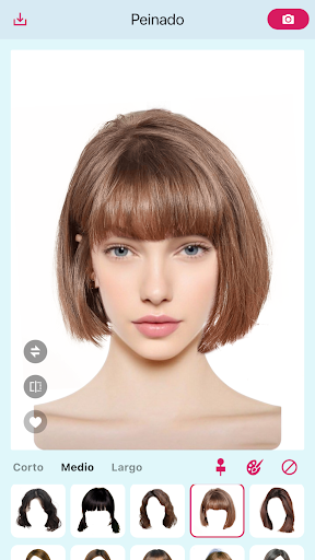 Captura de pantalla de Hairstyle Try On - Peinado IA
