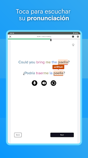 Captura de pantalla de Mango Languages