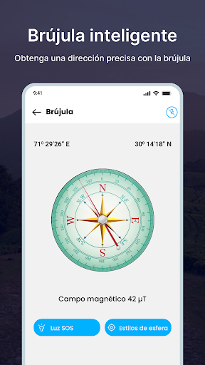 Captura de pantalla de Compass: Brújula inteligente