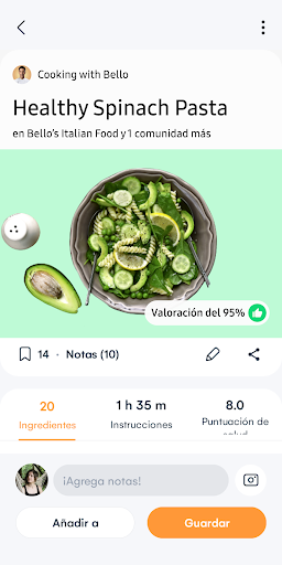 Captura de pantalla de Samsung Food: Plan de comidas