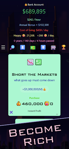 Captura de pantalla de Idle Trillionaire: Money Game