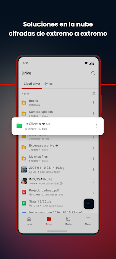 Captura de pantalla de MEGA