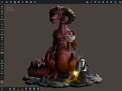 Captura de pantalla de Nomad Sculpt