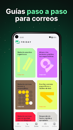 Captura de pantalla de Friday: Asistente de email IA