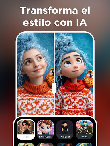 Captura de pantalla de Mejorador & generador fotos IA