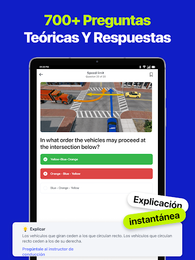 Captura de pantalla de Prueba práctica DMV 2026