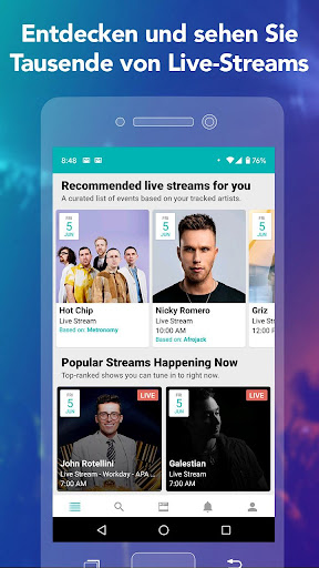 Bandsintown Concerts Screenshot