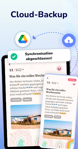 Tagebuch Journal mit Passwort Screenshot