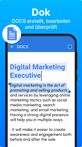 Docx Reader – DOC, XLSX, PDF Screenshot