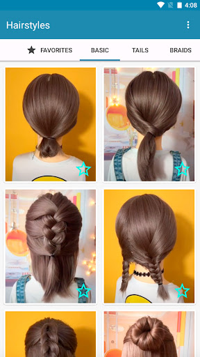 Hairstyles for short hair screenshot