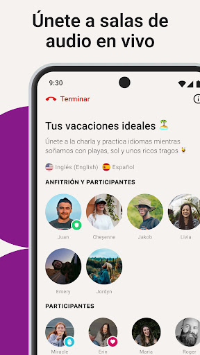Captura de pantalla de Tandem: Intercambio de idiomas