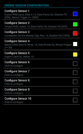 Captura de pantalla de Realtime Charts for Torque Pro