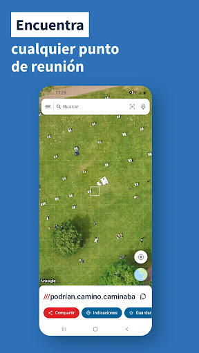 Captura de pantalla de what3words