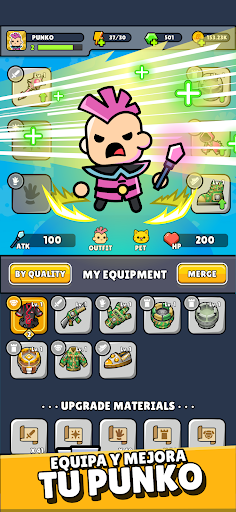 Captura de pantalla de Punko.io: Roguelike TD