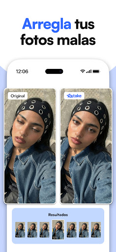 Captura de pantalla de Retake IA: Editor de Cara