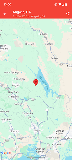 My Earthquake Alerts - Map screenshot