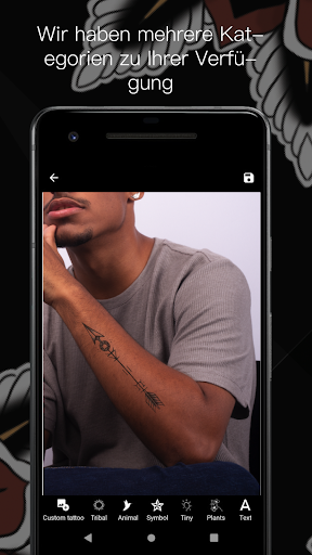 Foto Tattoo Simulator Screenshot