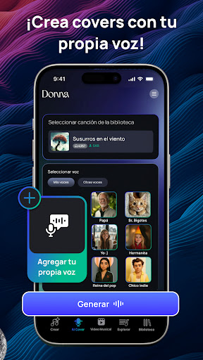 Captura de pantalla de Donna IA Generador de Música