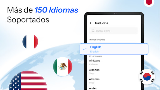 Captura de pantalla de Traducción: IA, Cámara y Voz