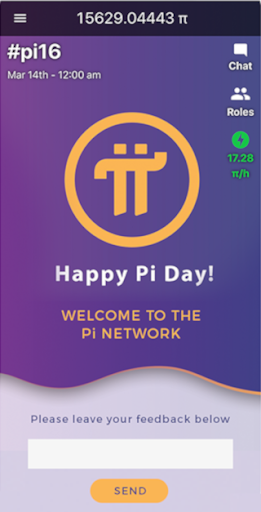 Captura de pantalla de Pi Network