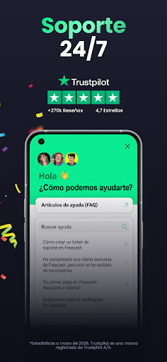 Captura de pantalla de Freecash - Ganar dinero