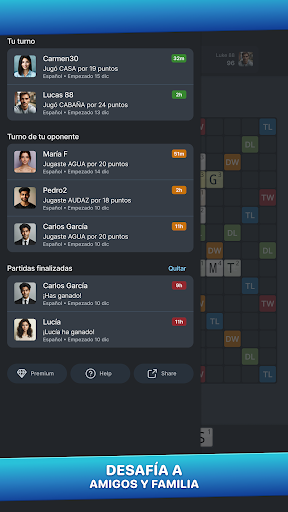 Captura de pantalla de Wordfeud Premium