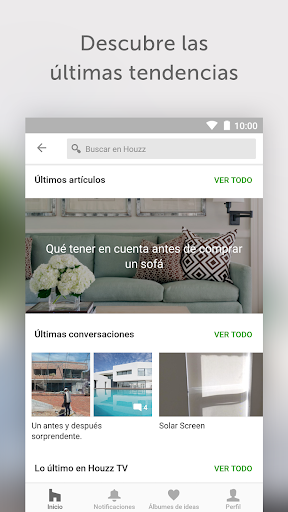 Captura de pantalla de Houzz Decoración para tu hogar