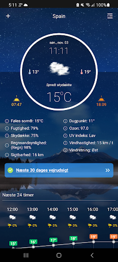 Captura de pantalla de Pronóstico del tiempo