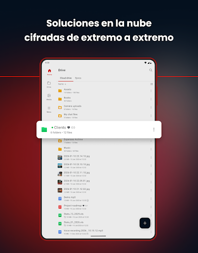 Captura de pantalla de MEGA