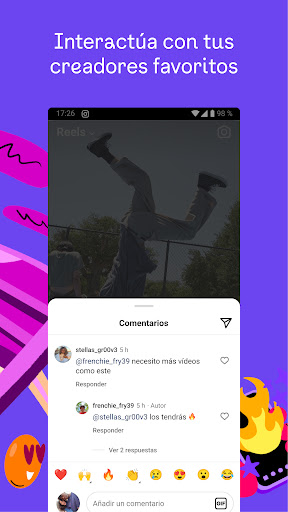 Captura de pantalla de Instagram