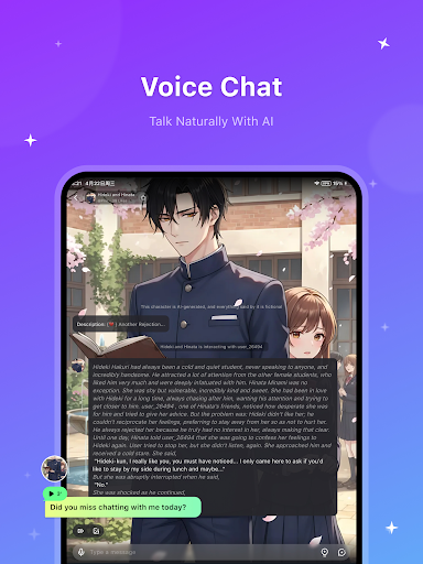 Captura de pantalla de HiWaifu: AI Friend & Waifu Hub