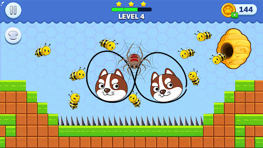 Draw to Save: Dog Puzzle screenshot