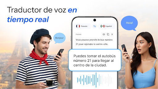 Captura de pantalla de Traducción: IA, Cámara y Voz