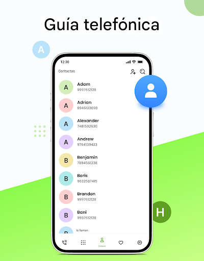Captura de pantalla de Marcador telefónico