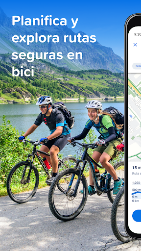 Captura de pantalla de Bikemap: Rutas en bici y GPS